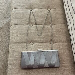 Elegant Silver Clutch Bag